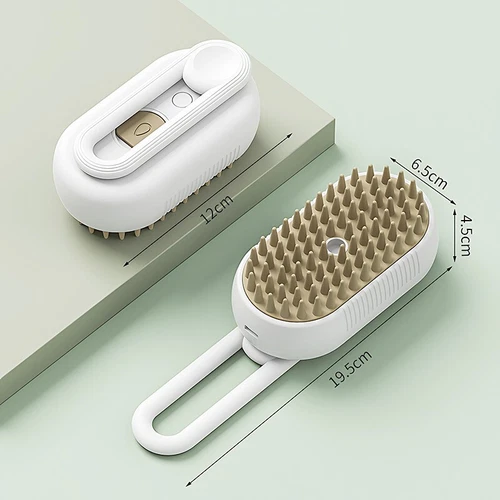 Cat Steam Brush Steamy Dog Brush 3 in 1 Electric Spray Massage Pet Grooming - Picture 8 of 9