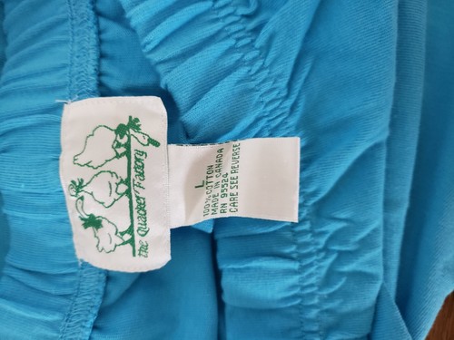 NWT The Quacker Factory Women Umbrella Hemline Long Skirt Blue SZ Large - Picture 3 of 3
