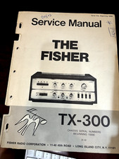 THE FISHER TX-300 TX300 Repair Service Manual  ORIGINAL 