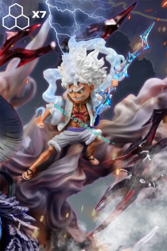 X7 Studio One Piece Nika Monkey D Luffy Resin Model Statue Pre-order VS Kaido - Picture 3 of 4