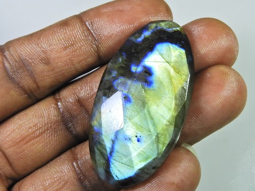 Naturel Labradorite à Facettes Coupe Carré 8x8 MM Calibré Taille Libre Gemme E