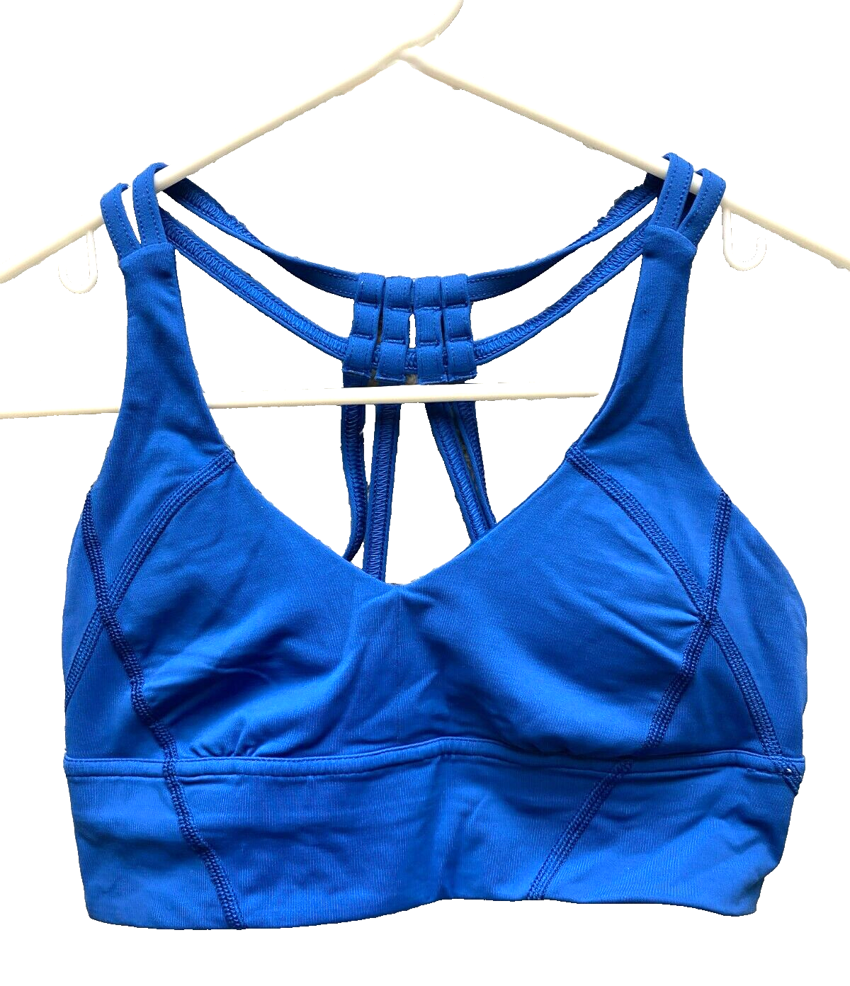 Lululemon Sports Bra Womens 3XS Blue Racerback Sportswear Activewear Yoga Gym-image
