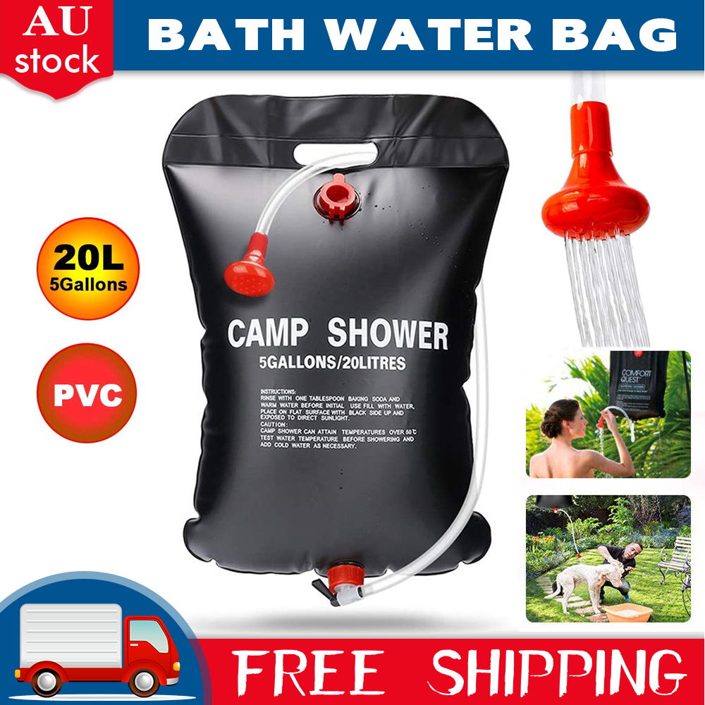 20L/40L Solar Camp Shower Bag Outdoor Natural Heated Water Portable