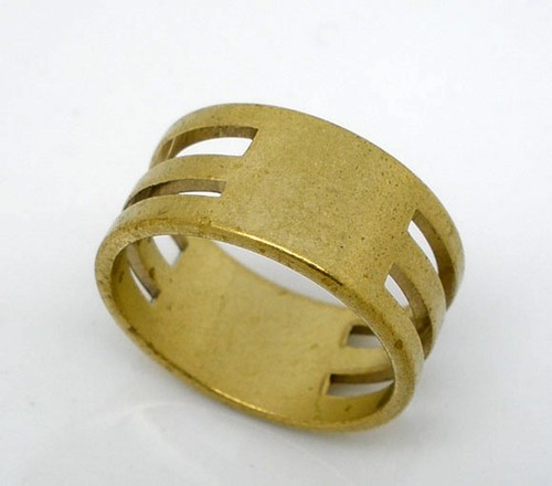 Messing Ring Fingerring Werkzeug Schmuckbedarf 19x8.5mm Biegeringe öffnen - 第 1/1 張圖片