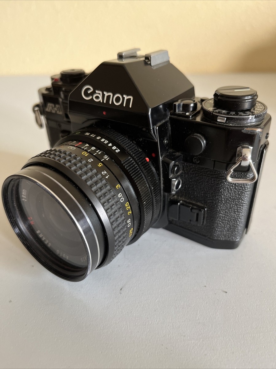 Canon A-1 Film Camera w/ 28mm 1:2.8 MC Lens/GREAT COND