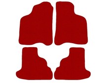 Rot Fußmatten, Autoteppiche für VW Lupo 1998-2005, 14xRand