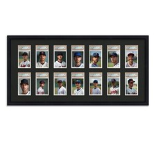 PSA Graded Card Frame Display Holds (14) Slabs Baseball, UV Protection (optional
