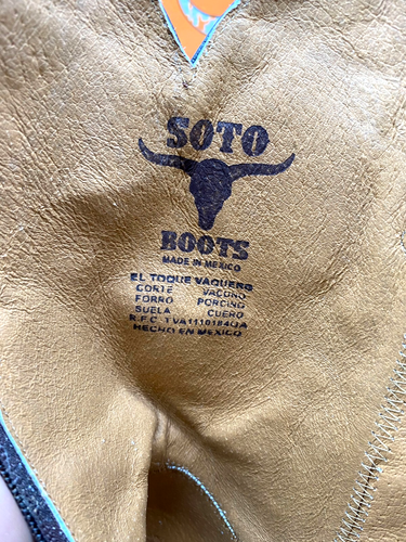 Botas de Vaquero Soto Para Hombres Cuero Marrón Sólido Roper Talla 8.5 Nuevas Caja Abierta - Imagen 7 de 10
