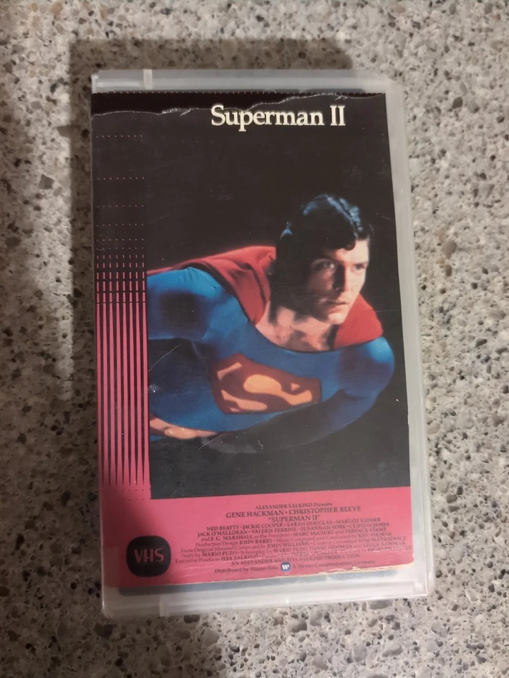LOT OF 2 SUPERMAN II & III CHRISTOPHER REEVE VHS  Vintage Warner Home Movies Foto 2 de 4