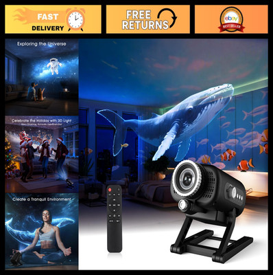 3D Galaxy Star Projector with Bluetooth Speaker, 60 Scenes, Night Light for Kids