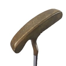 Acushnet Bullseye Heavy Flange Putter USA Fluted Steel 35.5” RH All Original