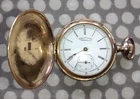 Vintage 1890s American Waltham Full Hunter Pocket Watch 14k Grade J