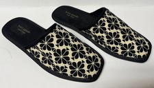 Kate Spade Flower Jacquard Dove Slippers size 8