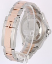 Rolex Yacht-Master Two-Tone 18k Rose Gold Steel Black 40mm 126621 Watch 4