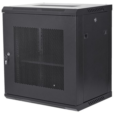 12U Wall Mount Network Server Rack Cabinet Enclosure 15.5'' Deep Door Lock