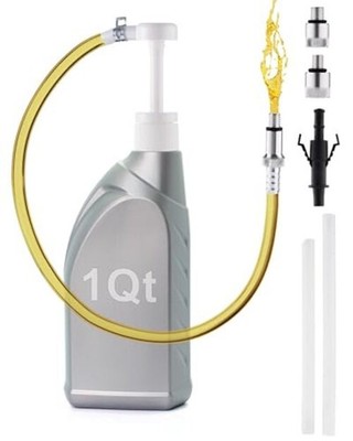 Fluid Pump for Standard Quart Bottles, 8cc Pump per Stroke, White, Quart Pump