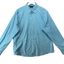 Tommy Hilfiger TH Tech Stretch Slim Fit Men's Size XL Check Long Sleeve Shirt