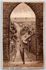 Suffolk England Postcard Steps Mariners Score Lowestoft 1935 Vintage Posted