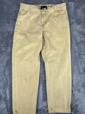 Gramicci Original Freedom Winter Jeans men XL 38x32โ Made In USA Lemon Belted