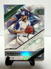 2025 Topps Diamond Icons Chris Sale White PolychromatINK Auto Green Ink #'d/15