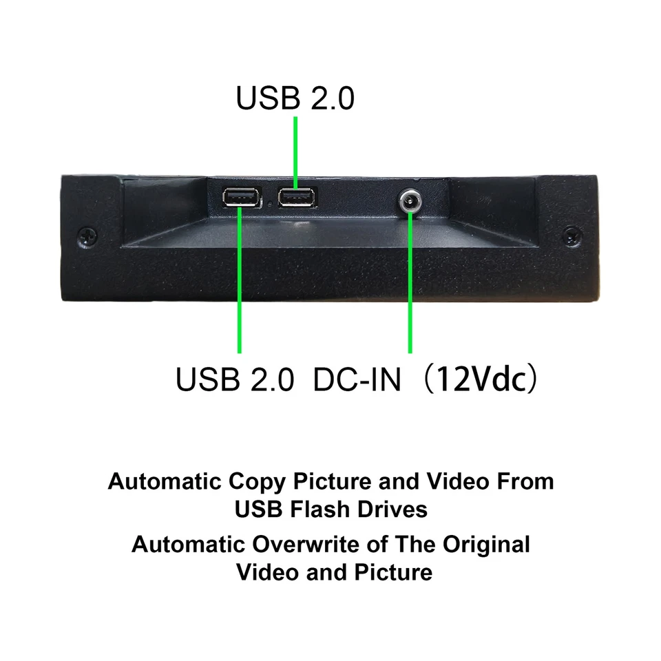 28inch 1920x360 IPS LCD Monitor Auto Play Copy Video Partition Playback USB Port - Image 3 of 4