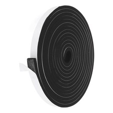 Weather Stripping Door Seal 3/4 Inch x 5/16 Inch x 20 Ft Self Adhesive Black
