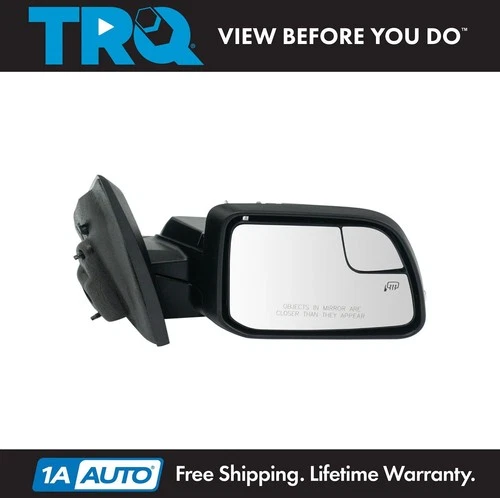TRQ Mirror Power Heated Signal Memory Puddle Spotter Primed RH for 11-15 MKX