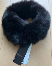 ESCADA Blue Fox Real Fur Snood - New Sample Luxury Scarf