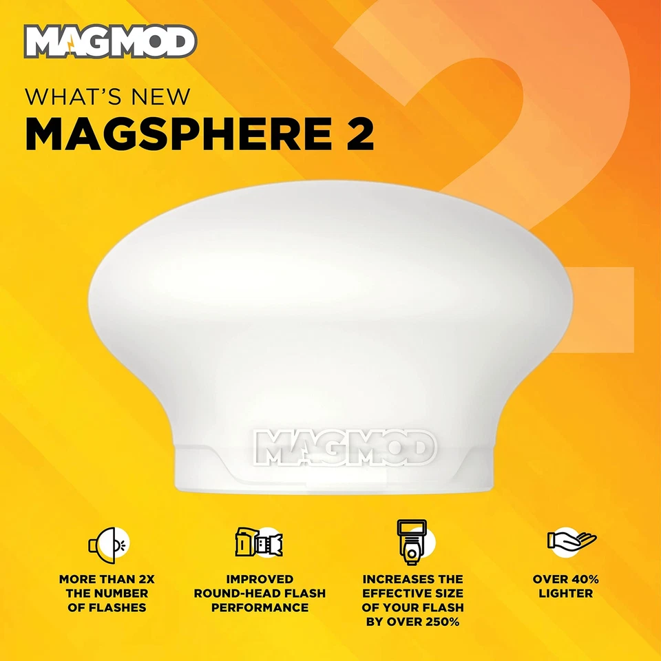 MagSphere 2 Flash Diffuser by | Photography Lighting Flash Modifier | Magneti... - Image 4 of 4
