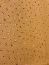 Andover Fabrics Kathy Hall Mustard Tiny Paisley Pattern Cotton Fabric 16" x 44"