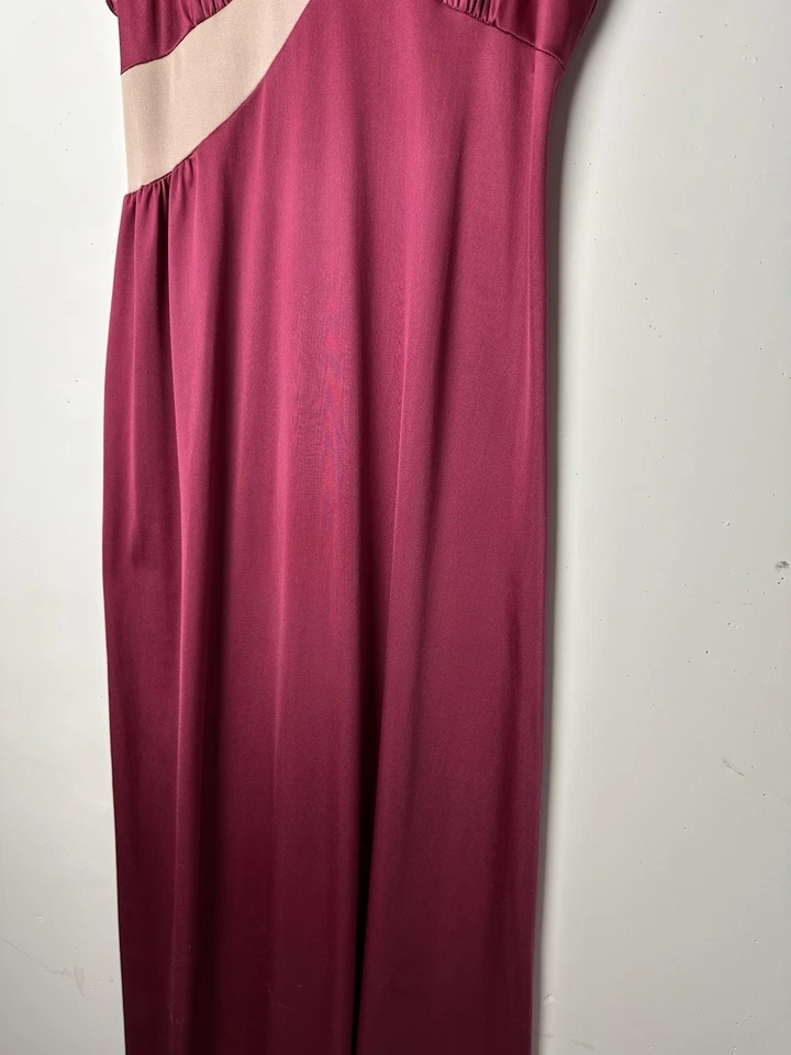 Vintage Vanity Fair Maxi Vestido Slip Babydoll Camisola Nylon Anos 70 Anos 80 Glam Grunge 32 - Imagem 4 de 4