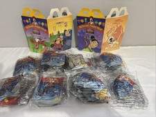 1998 McDonald's Disney Mulan Happy Meal Toys Complete Set 8 w/VINTAGE BAGS/Box