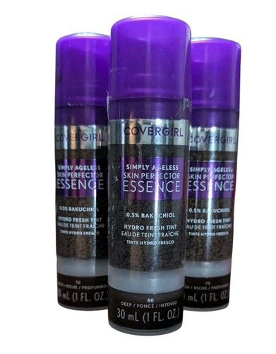 CoverGirl Simply Ageless Skin Perfector Essence Foundation 70 Rich Makeup Lot 3 - Picture 6 of 11