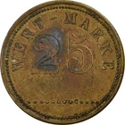 [#396950] Germany, Wert-Marke, 25 Pfennig, VF, Br, ass