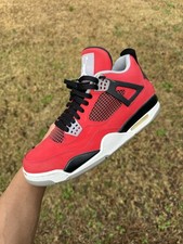 Jordan Air Jordan 4 Retro Toro Bravo Red Black White Leather Sneaker