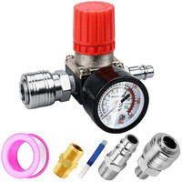 "Druckminderer 1/4\" Mit Manometer 175 PSI – Druckregler FüR Luftkompressor"