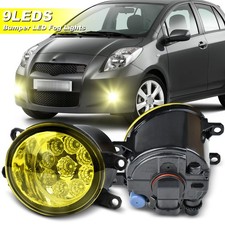 Pair Bumper Led Fog Lights Driving Lamps For 2007-2012 Toyota Yaris Lhrh Pair Bumper Led Fog Lights Driving Lamps For 2007-2012 Toyota Yaris Lhrh
