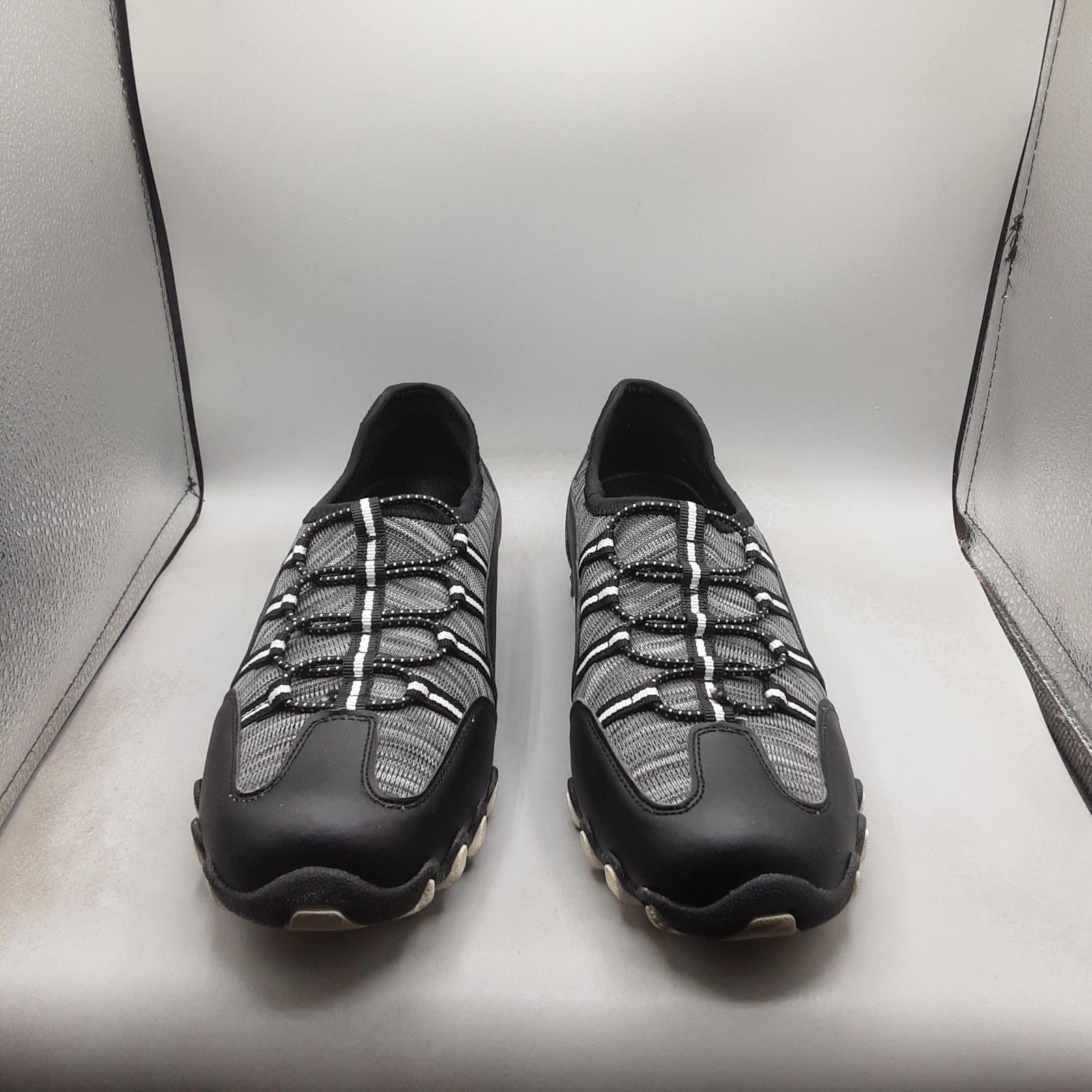 Comfortview CV Sport Shoes Womens Size 10WW Black Gray Tory Slip On Sneakers