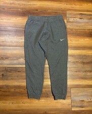Nike Vintage Y2K Blue Tag Drawstring Cuffed Sweatpants Grey Large