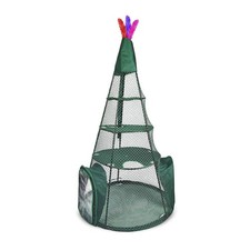 KITTYWALK LARGE OUTDOOR CAT TEEPEE TREE PET ENCLOSURE - 3 LEVEL PLAYPEN CRATE