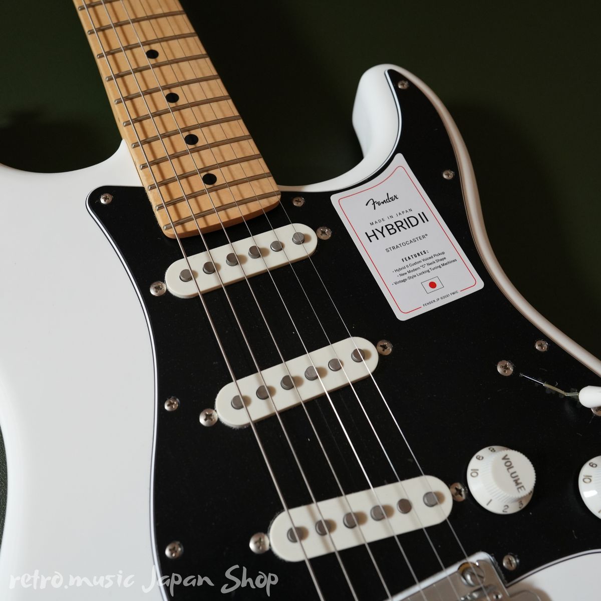Fender Made in Japan Hybrid II Stratocaster Maple Arctic White