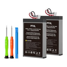 2 Pack 7200mAh High Capacity PS5 Controller Battery, New Upgrade with Repair Too