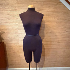 Silvestri Adjustable Female Fabric Torso Dress Form Mannequin Half Body w/ Stand