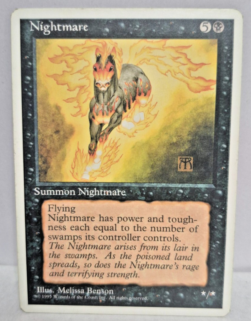1995 MTG 4th Edition (4ED) Nightmare #150 - Rare - Vintage - VLP