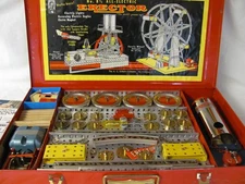 100% COMPLETE 1948 GILBERT ERECTOR SET/8 1/2 FERRIS WHEEL SET/MINT CONDITION!