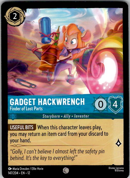 Gadget Hackwrench - Finder of Lost Parts Wilds Unknown 147/204 NM