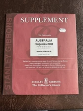 Stanley Gibbons Supplement Pack AUSTRALIA Hingeless 2008