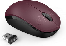 Wireless Mouse for Laptop, 2.4G Noiseless Mouse with USB Receiver - Optical Trac