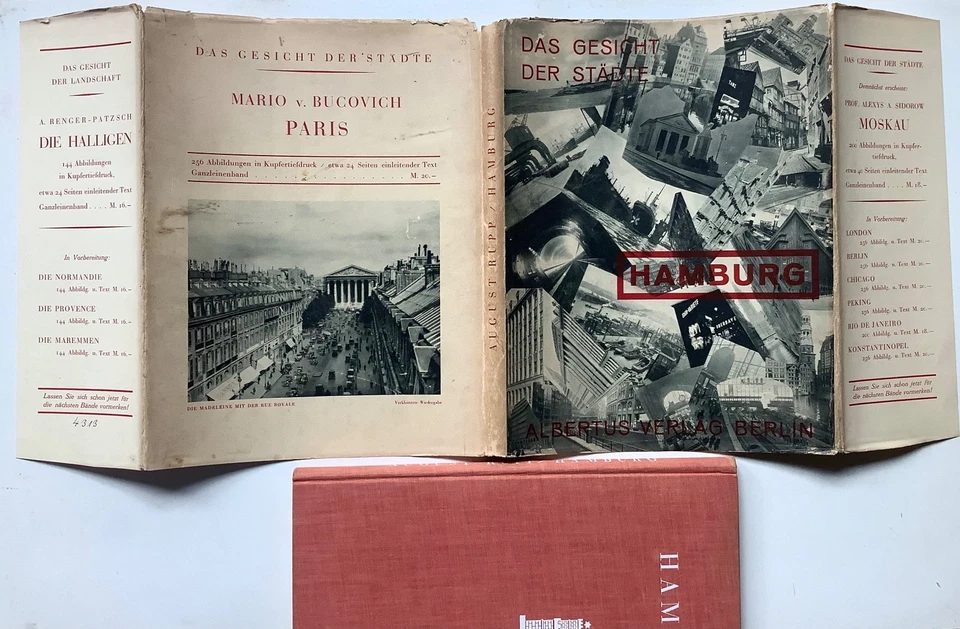 Hamburg 1927 - Das Gesicht der Städte - Fotobuch, Originalumschlag, Fotomontage - Bild 4 von 4