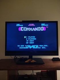 Lot Of 5 NES Games Kirby Commando Pro Wrestling & More Authentic Tested Clean